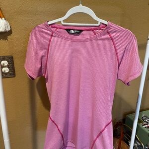The North Face Pink Striped Women's Top